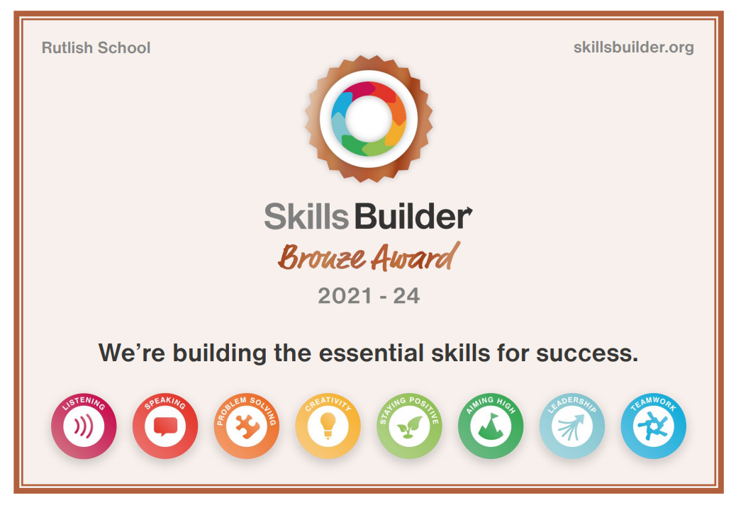 Skills builder bronze award certificate