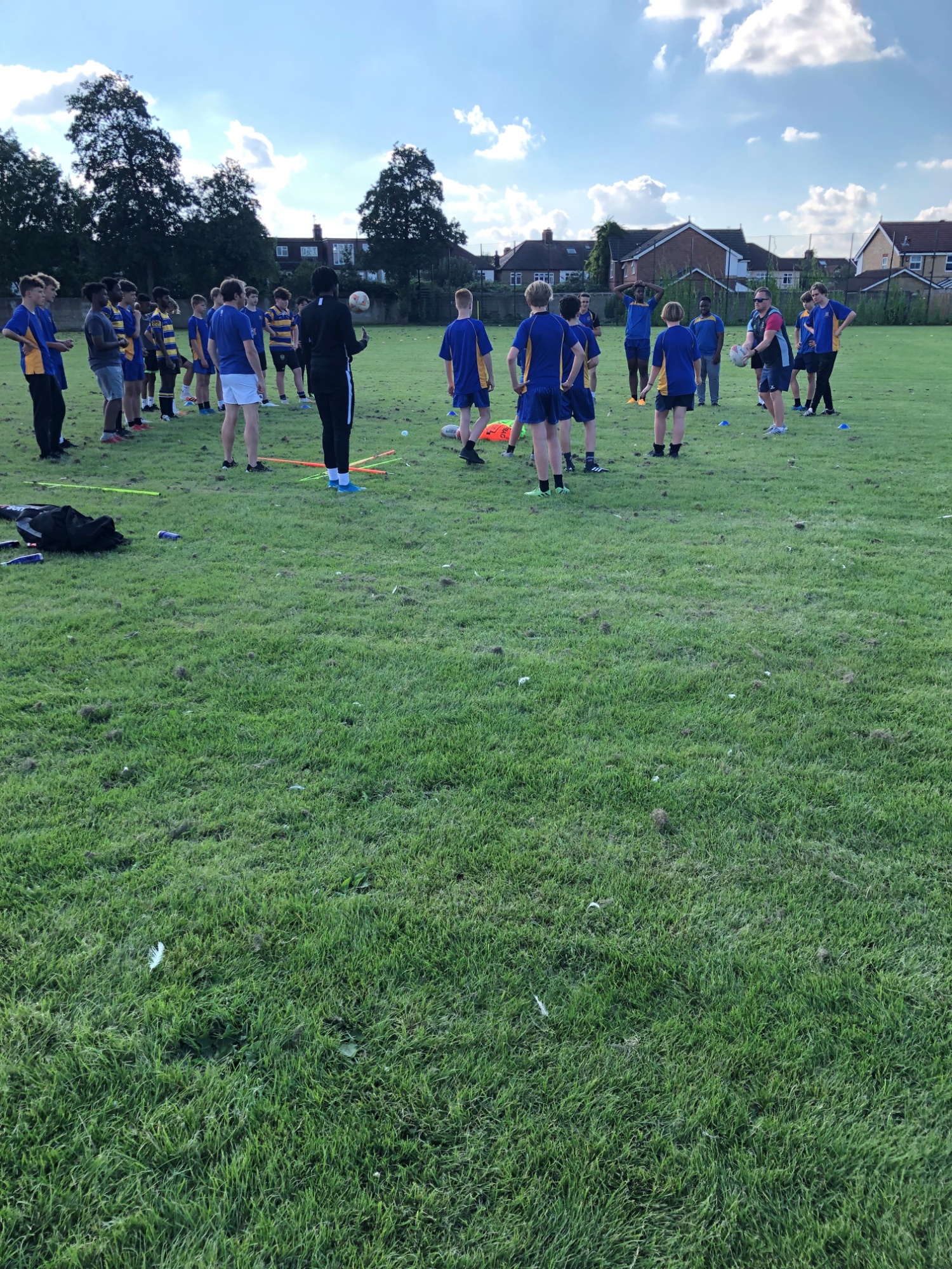 Rutlish students playing rugby