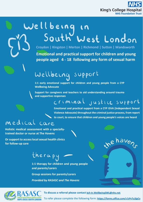 Wellbeing in SWL for Young people