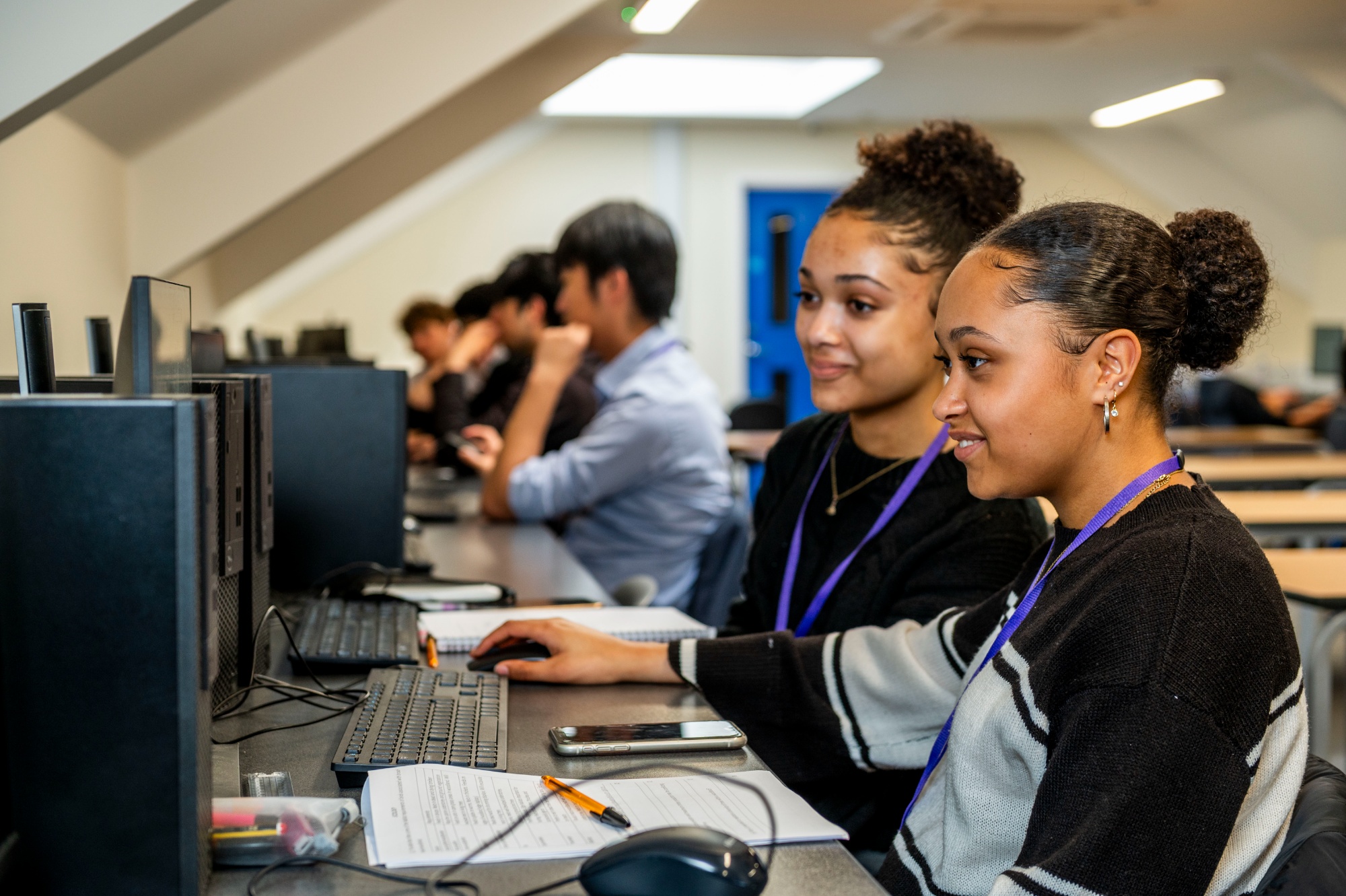 Rutlish students in a computer science lesson