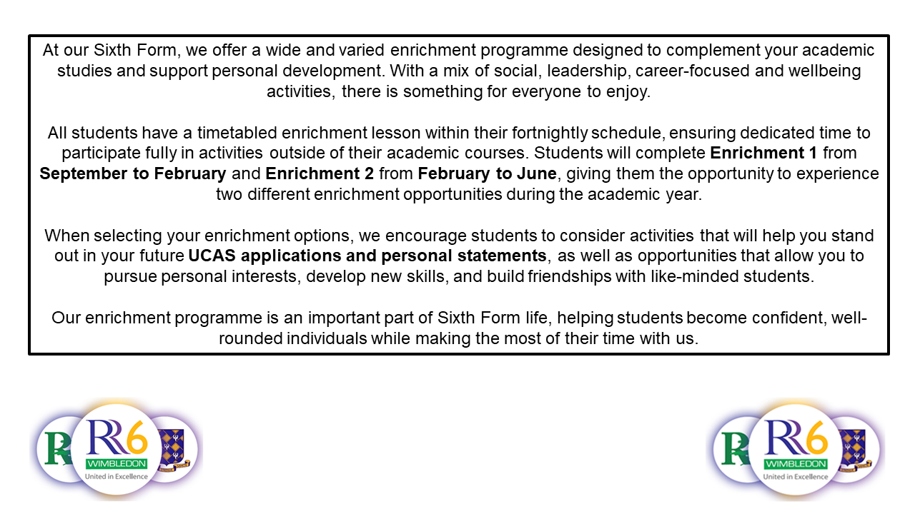 RR6 Enrichment details