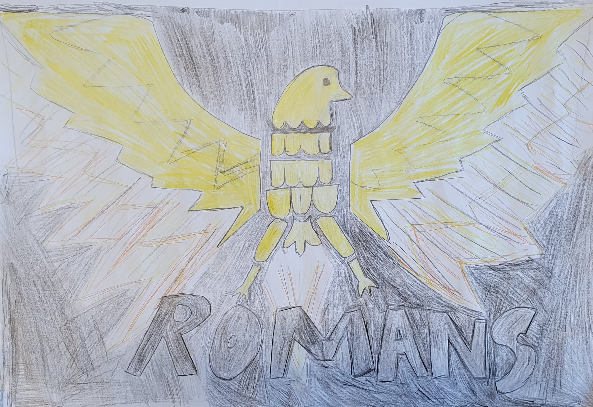 student designed romans house badge