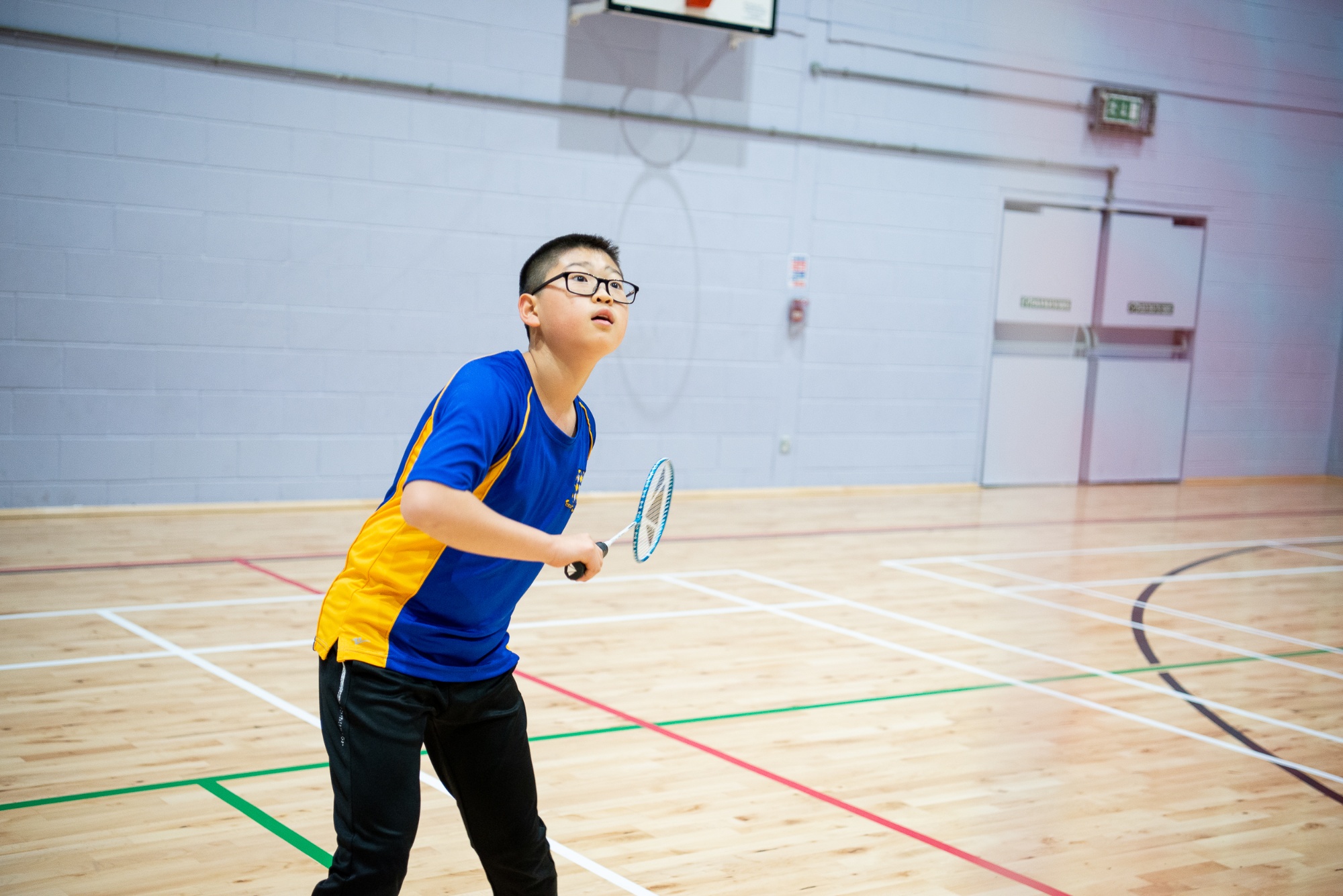 rutlish student playing badminton