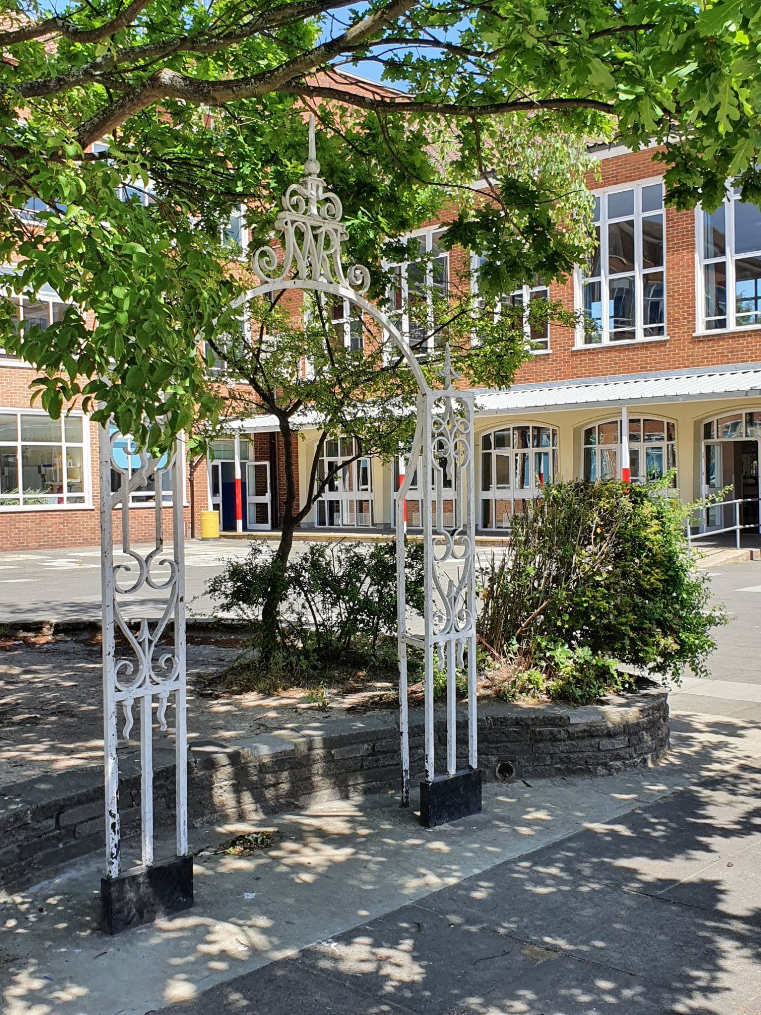 picture of the old school gate