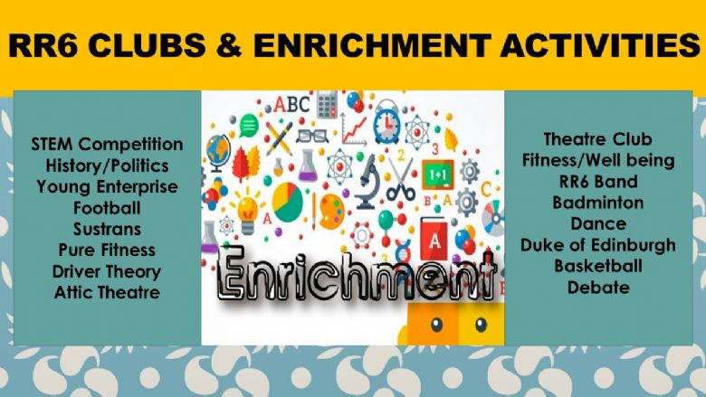 sixth form clubs and enrichment activities